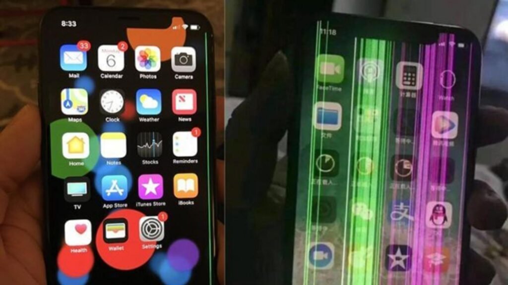 màn hình iPhone 11 Pro Max bị sọc